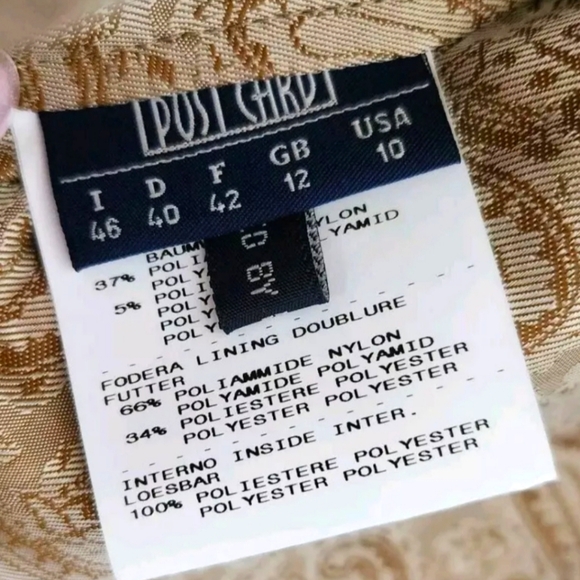 Post Card Italy Purple Quilted Full Zip Vest Sleeveless Jacket! Size 10 - Picture 7 of 8